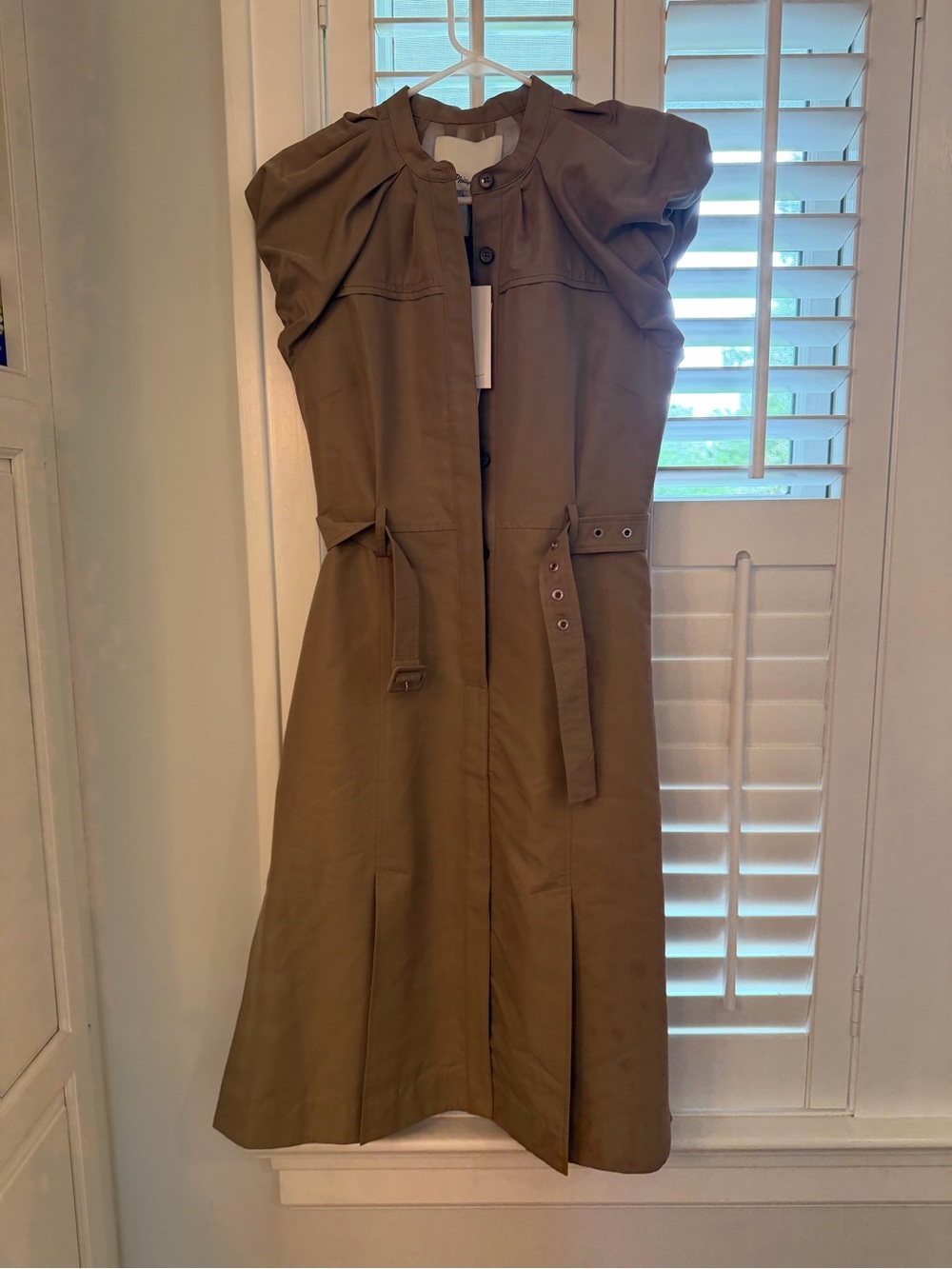 3.1 Phillip Lim Olive Green Utility Midi Dress